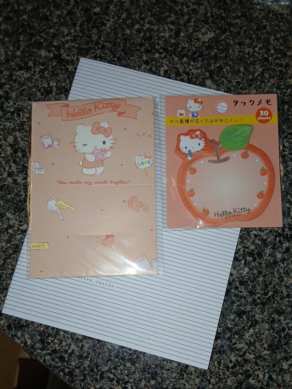 #HelloKitty Peach #StickyNotes #envelopes